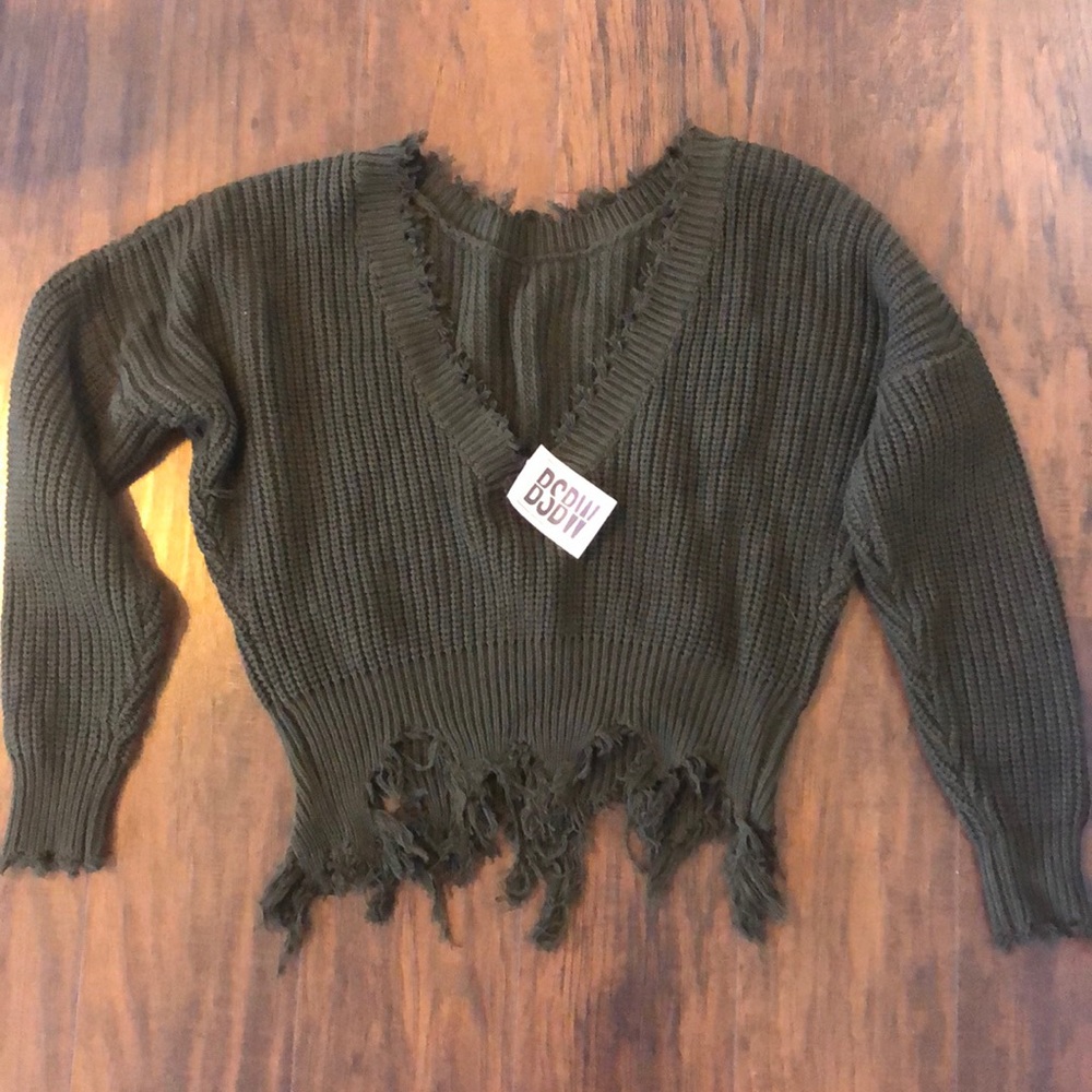 Dark green sweater